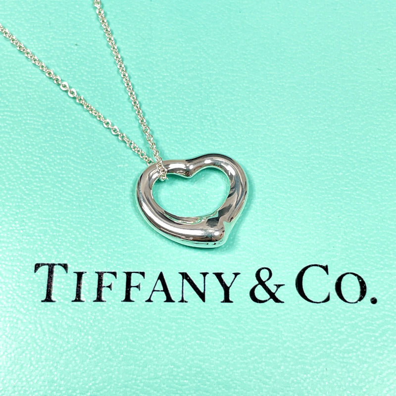 TIFFANY&Co. Necklace Open heart Elsa Peretti Silver925 Silver Women Used