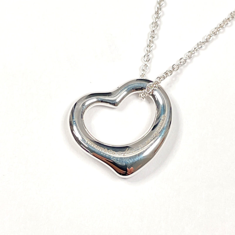 TIFFANY&Co. Necklace Open heart Elsa Peretti Silver925 Silver Women Used