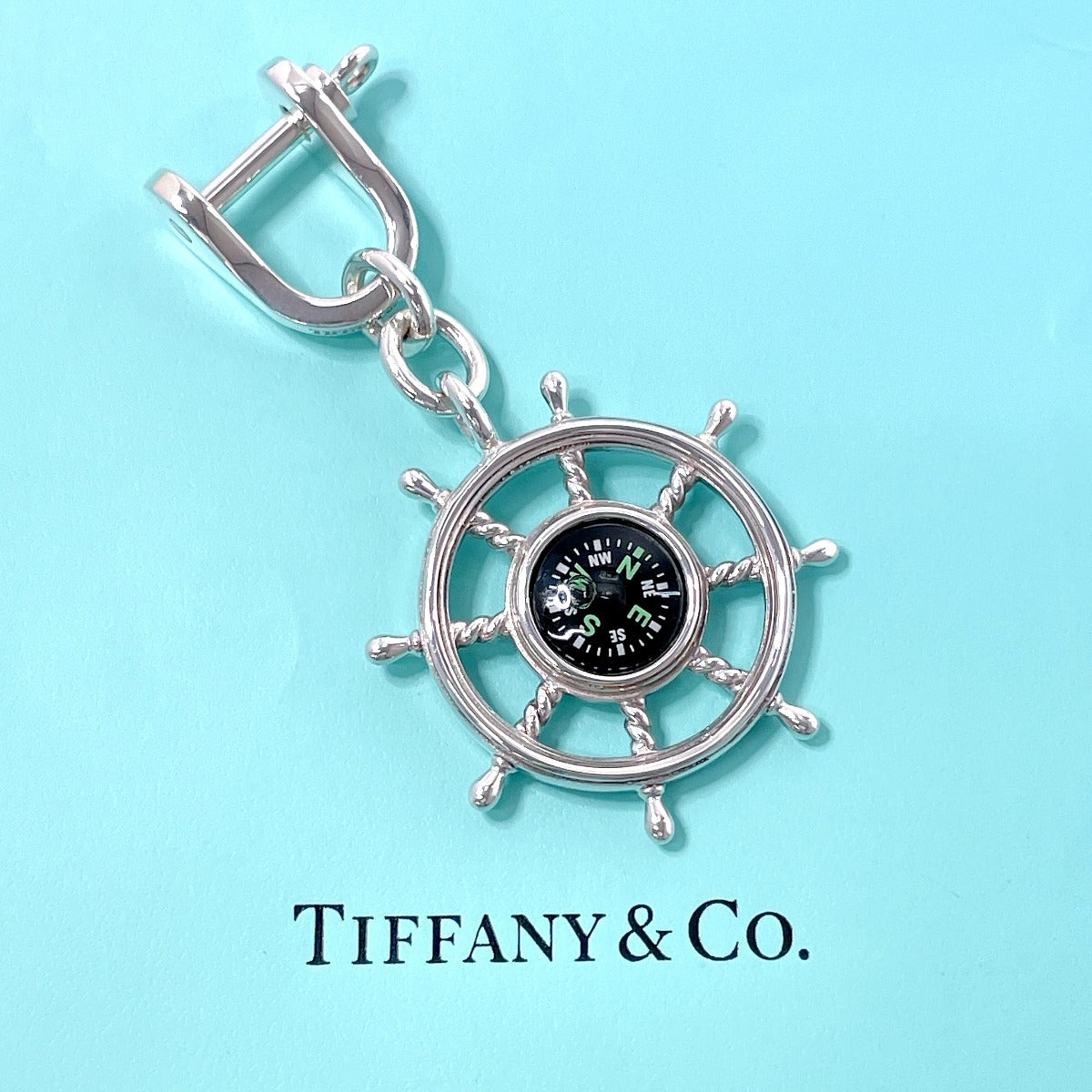 TIFFANY&Co. key ring compass Silver925 Silver unisex Second hand
