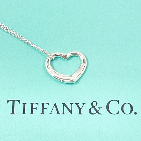 TIFFANY&Co. Necklace Open heart Elsa Peretti Silver925 Silver Women Used