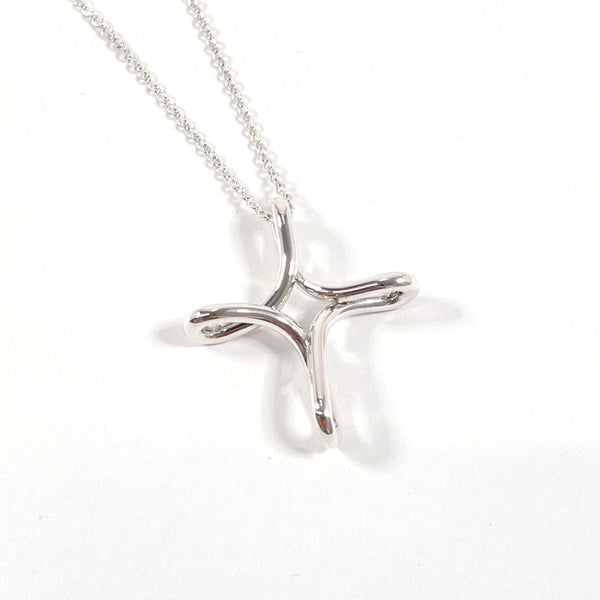 TIFFANY&Co. Necklace Infinity cross Elsa Peretti Silver925 Silver Women Used