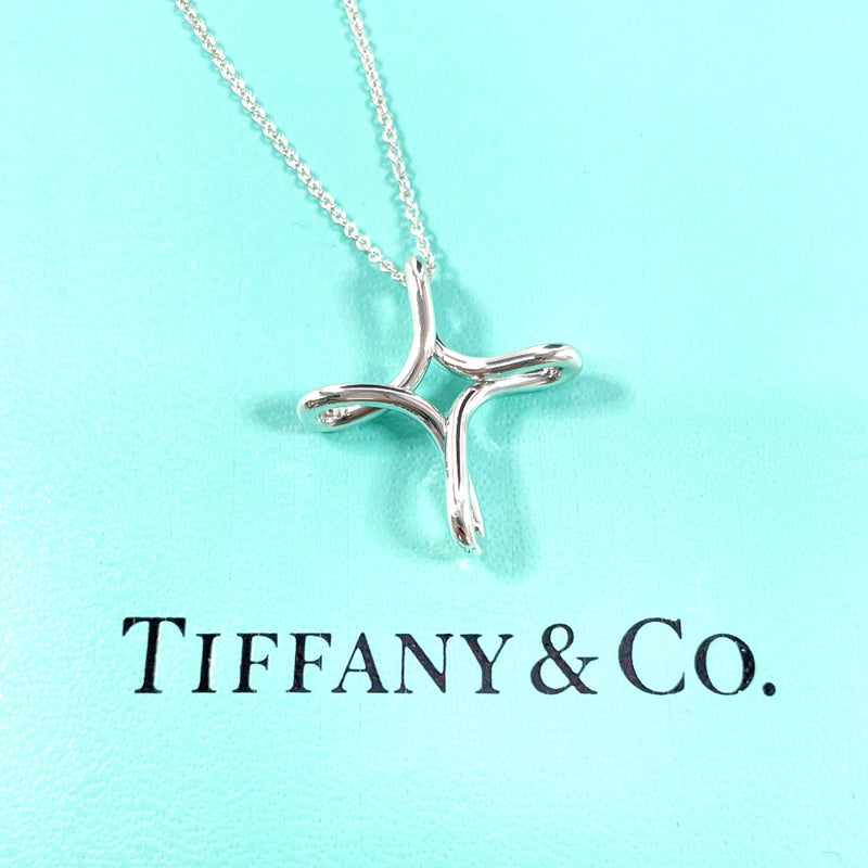 TIFFANY&Co. Necklace Infinity cross Elsa Peretti Silver925 Silver Women Used