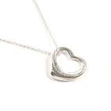 TIFFANY&Co. Necklace Open heart Elsa Peretti Silver925 Silver Women Second hand
