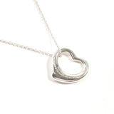 TIFFANY&Co. Necklace Open heart Elsa Peretti Silver925 Silver Women Second hand