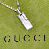 GUCCI Necklace plate Silver925 Silver unisex Second hand