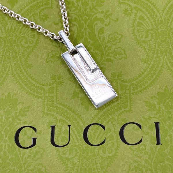 GUCCI Necklace plate Silver925 Silver unisex Second hand