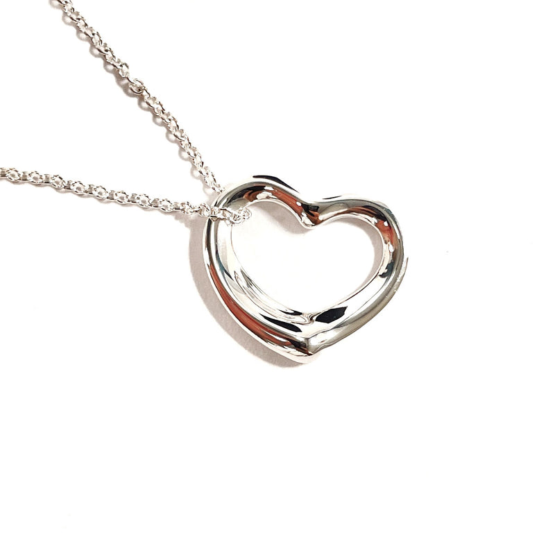 TIFFANY&Co. Necklace Open heart Elsa Peretti Silver925 Silver Women Used