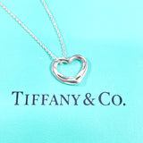 TIFFANY&Co. Necklace Open heart Elsa Peretti Silver925 Silver Women Used