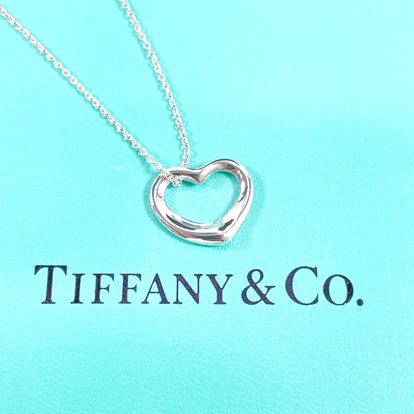 TIFFANY&Co. Necklace Open heart Elsa Peretti Silver925 Silver Women Used