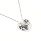 TIFFANY&Co. Necklace Fold heart Silver925 Silver Women Second hand