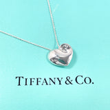 TIFFANY&Co. Necklace Fold heart Silver925 Silver Women Second hand