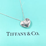 TIFFANY&Co. Necklace Fold heart Silver925 Silver Women Second hand
