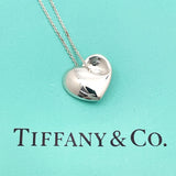 TIFFANY&Co. Necklace Fold heart Silver925 Silver Women Used