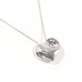 TIFFANY&Co. Necklace Fold heart Silver925 Silver Women Second hand