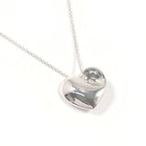 TIFFANY&Co. Necklace Fold heart Silver925 Silver Women Second hand