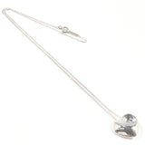 TIFFANY&Co. Necklace Fold heart Silver925 Silver Women Second hand