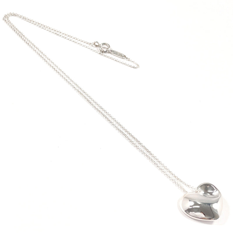 TIFFANY&Co. Necklace Fold heart Silver925 Silver Women Second hand