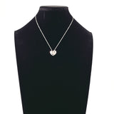TIFFANY&Co. Necklace Fold heart Silver925 Silver Women Second hand