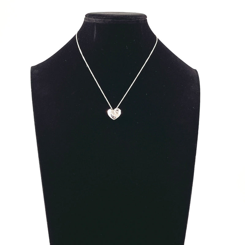 TIFFANY&Co. Necklace Fold heart Silver925 Silver Women Second hand