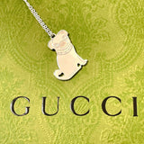 GUCCI Necklace Guccioli Oliver Pug Silver925 Silver Women Used