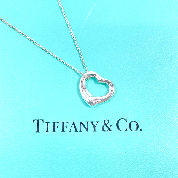 TIFFANY&Co. Necklace Open heart Elsa Peretti Silver925 Silver Women Second hand