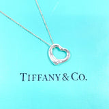 TIFFANY&Co. Necklace Open heart Elsa Peretti Silver925 Silver Women Second hand