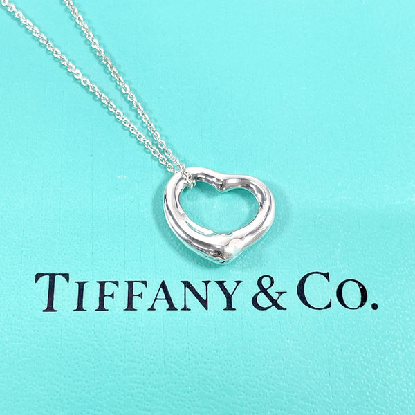 TIFFANY&Co. Necklace Open heart Elsa Peretti Silver925 Silver Women Used