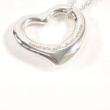 TIFFANY&Co. Necklace Open heart Elsa Peretti Silver925 Silver Women Used