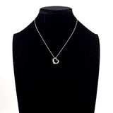 TIFFANY&Co. Necklace Open heart Elsa Peretti Silver925 Silver Women Second hand
