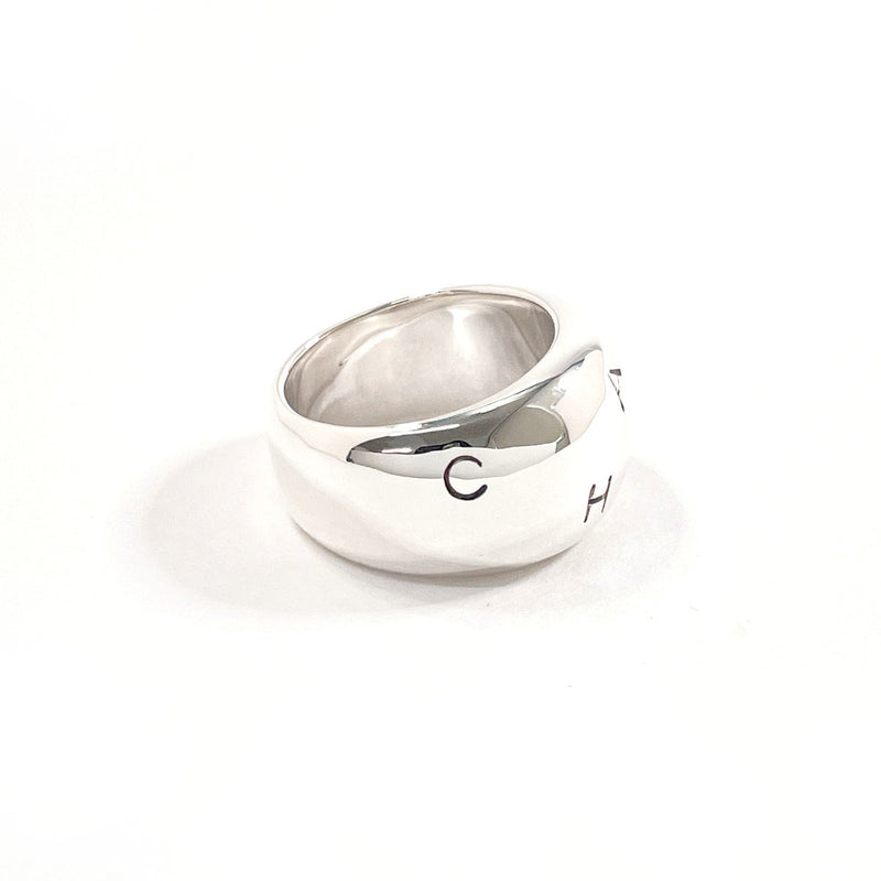 CHANEL Ring logo Silver925 #13.5(JP Size) Silver Women Used