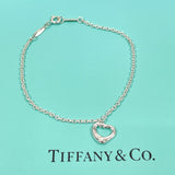 TIFFANY&Co. bracelet Open heart Elsa Peretti Silver925 Silver Women Used