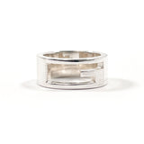 GUCCI Ring Branded Cutout G Silver925 #US 4 3/4 Silver Women Second hand