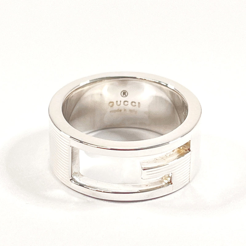 GUCCI Ring Branded Cutout G Silver925 #8.5(JP Size) Silver Women Used