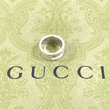 GUCCI Ring Branded Cutout G Silver925 #8.5(JP Size) Silver Women Used