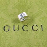 GUCCI Ring Branded Cutout G Silver925 #US 4 3/4 Silver Women Second hand