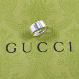 GUCCI Ring Branded Cutout G Silver925 #US 4 3/4 Silver Women Second hand