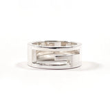 GUCCI Ring Branded Cutout G Silver925 #US 6 Silver unisex Second hand