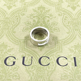 GUCCI Ring Branded Cutout G Silver925 #12(JP Size) Silver Women Used