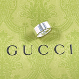 GUCCI Ring Branded Cutout G Silver925 #US 6 Silver unisex Second hand