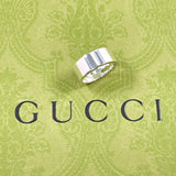 GUCCI Ring Branded Cutout G Silver925 #US 6 Silver unisex Second hand