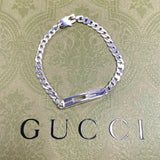 GUCCI bracelet Cutout G Silver925 Silver Women Used