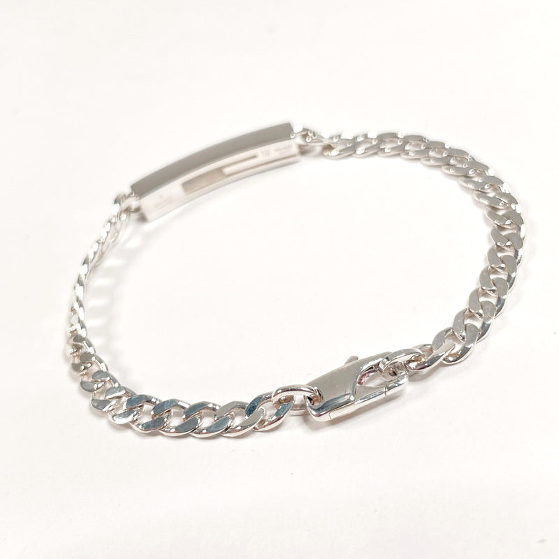 GUCCI bracelet Cutout G Silver925 Silver Women Used