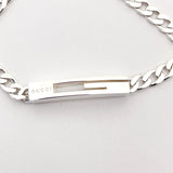 GUCCI bracelet Cutout G Silver925 Silver Women Used