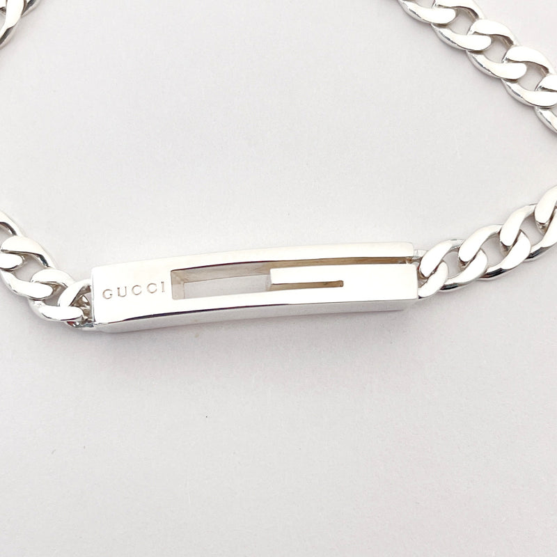 GUCCI bracelet Cutout G Silver925 Silver Women Used