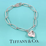 TIFFANY&Co. bracelet Curved heart Elsa Peretti Silver925 Silver Women Used