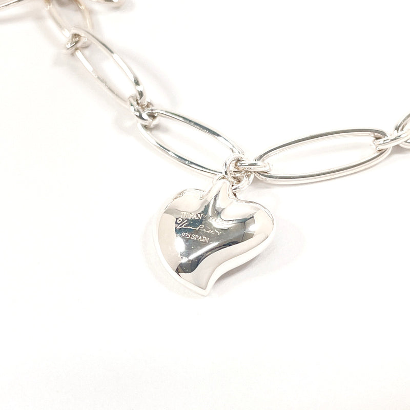 TIFFANY&Co. bracelet Curved heart Elsa Peretti Silver925 Silver Women Used