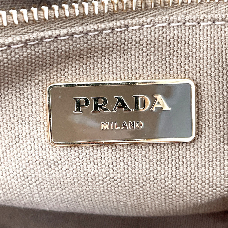 PRADA Tote Bag B1872B Canapa L canvas Brown Brown Women Used