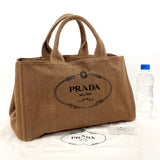 PRADA Tote Bag B1872B Canapa L canvas Brown Brown Women Used