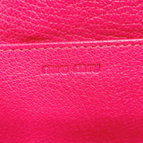 MIU MIU purse leather pink Women Used