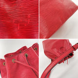 LOUIS VUITTON Shoulder Bag M44107 Petit Noe Epi Leather Red Red Women Used